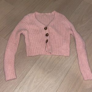 Light Pink Cropped Sweater